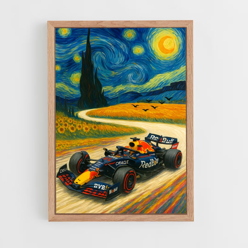 Poster Red bull technologique – affiche Voitures de Formule 1 (vue 4)